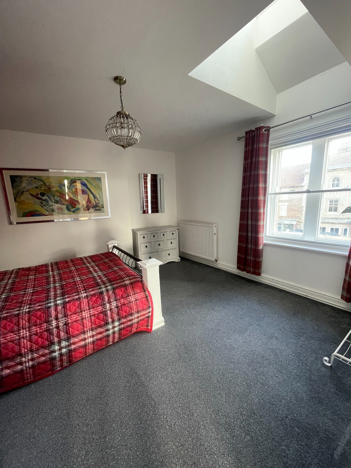 Bedroom and skylight