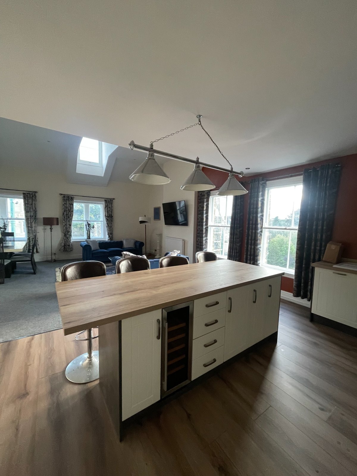Open-plan kitchen